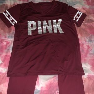 VS Pink pants set